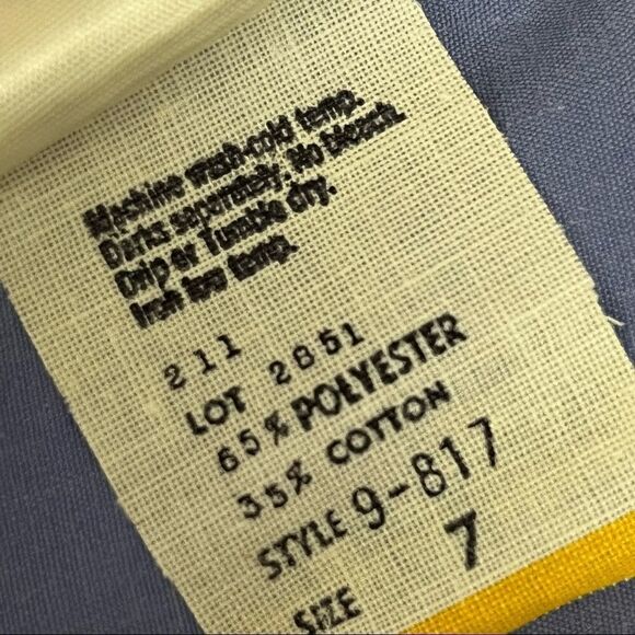 Vintage 90’s Byer Too! Blue Button Down Cotton Blend Jumpsuit S - Picture 8 of 9